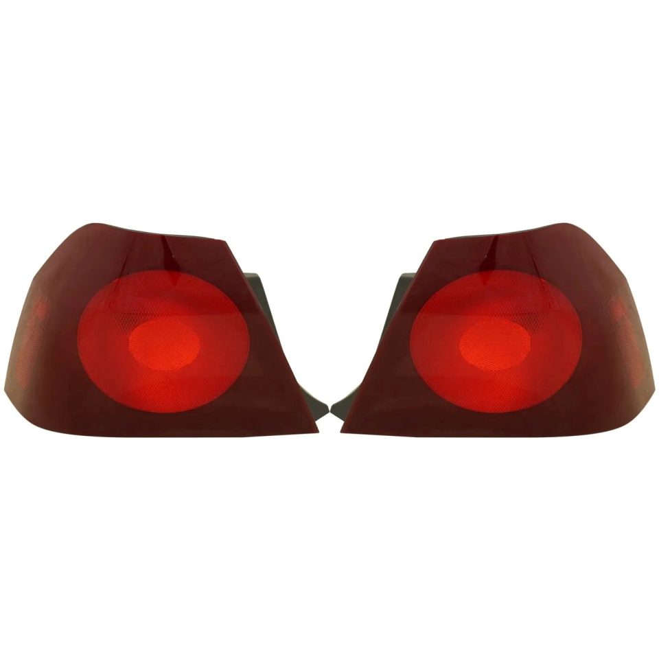 Popular Halogen Tail Light Set For 2000-2004 Chevy Impala Outer Red Lens w/ Bulbs 2Pcs
