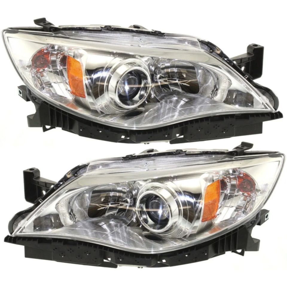 Healthy Headlight Set For 2008-2009 Subaru Impreza Left and Right With Bulb 2Pc