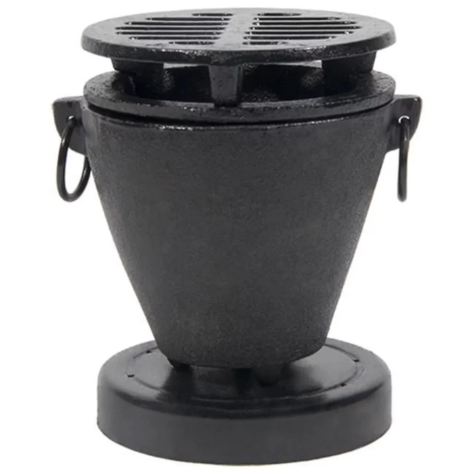 Dining Upgraded Town Food Service 51355 3.5 in. x 4.75 in. Cast Iron Hibachi - Black