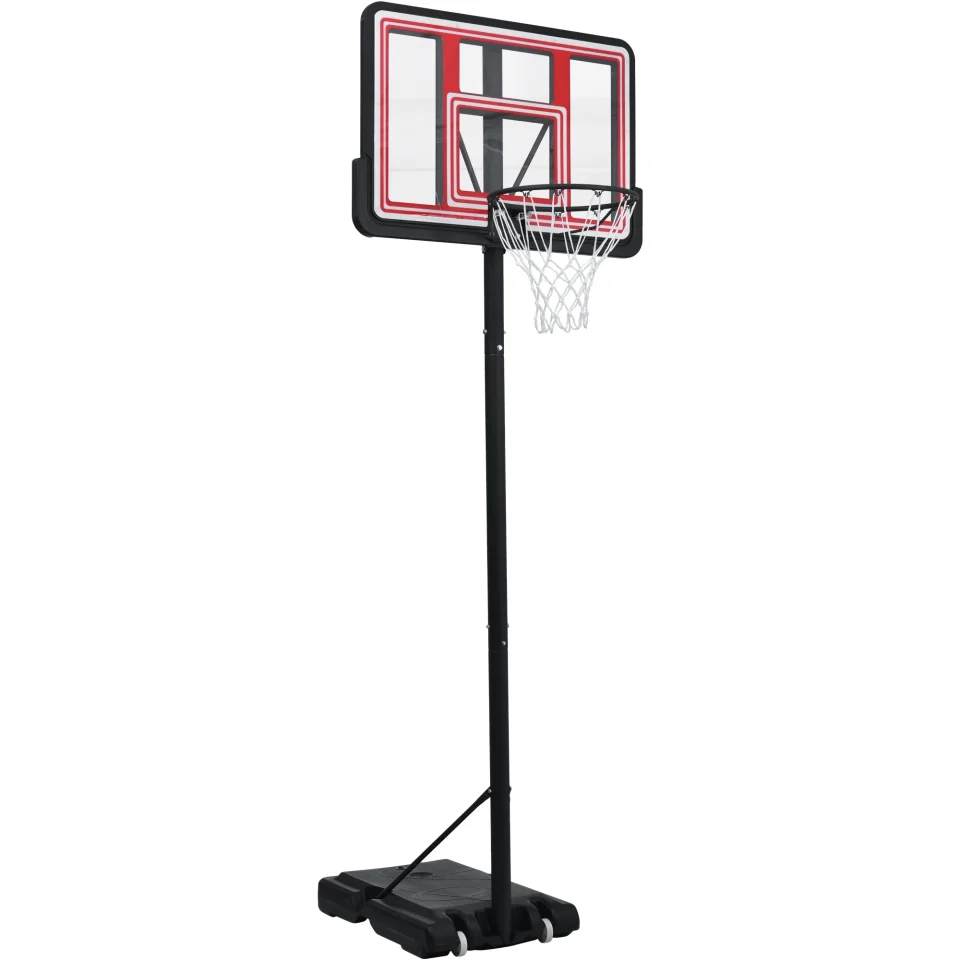 Thickened Docooler Portable Basketball Hoop Basketball System 4.76-10ft Height Adjustment for Youth Adults LED Basketball Hoop Lights, Colorful lights, WaterproofﾣﾬSuper Bright to Play at Night Outdoors,Good Gi