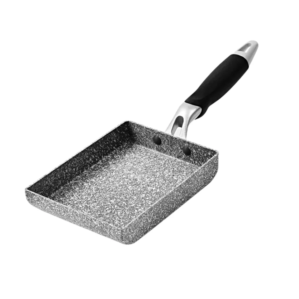 Ultimate Glossy Non-stick Omelette Pan Rectangular Coating Egg Frying Pan Japanese Rolled Pancake Pan Kitchen Cookware for Tamagoyaki Cooking