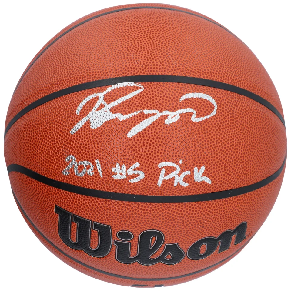 Bamboo Durable Jalen Suggs Orlando Magic Autographed Wilson Authentic Series Indoor/Outdoor Basketball with 2021 #5 Pick Inscription - Fanatics Authentic Certified