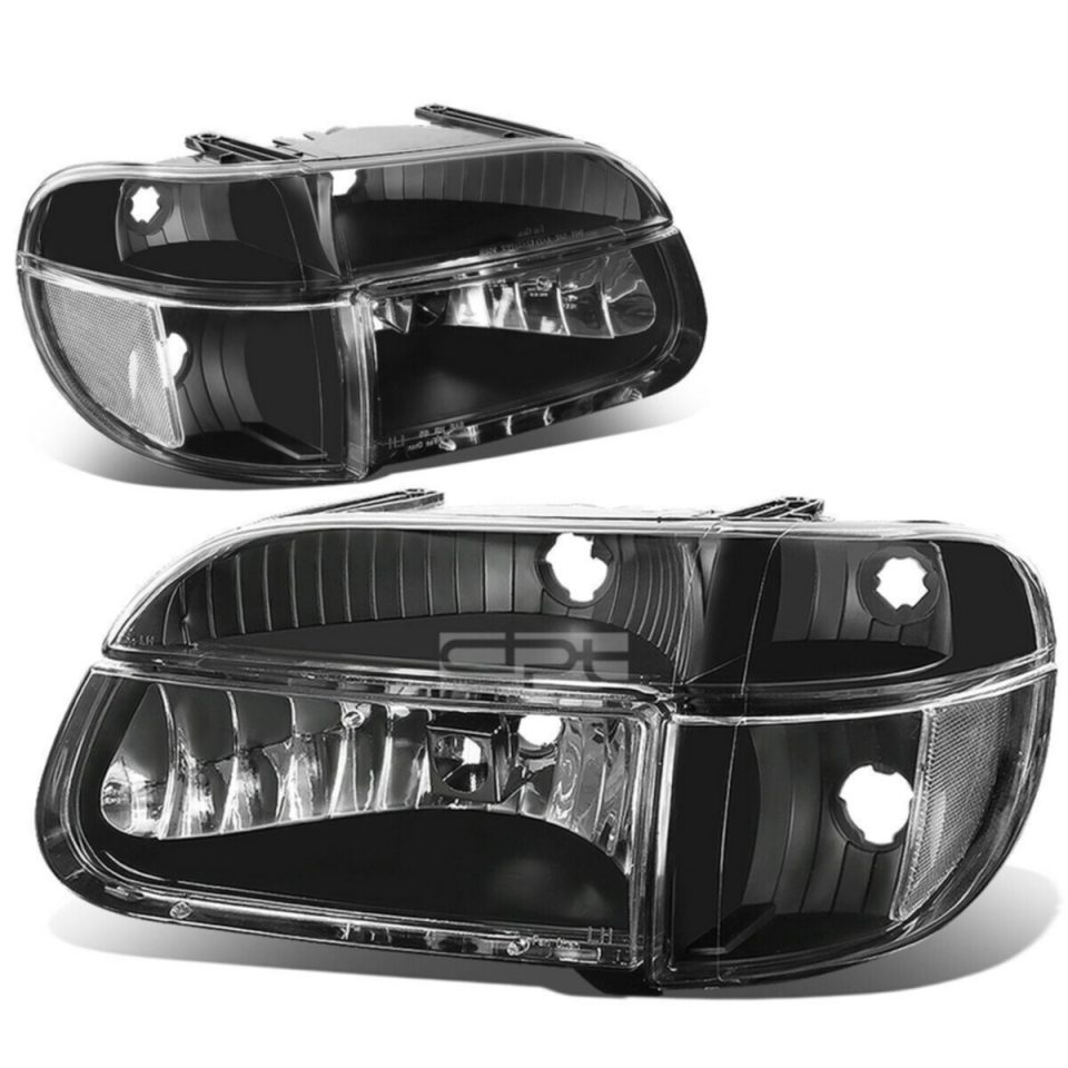 Healthy Portable 1995-2001 d Explorer Pair Black Housing Clear Corner Headlight/Lamp Set