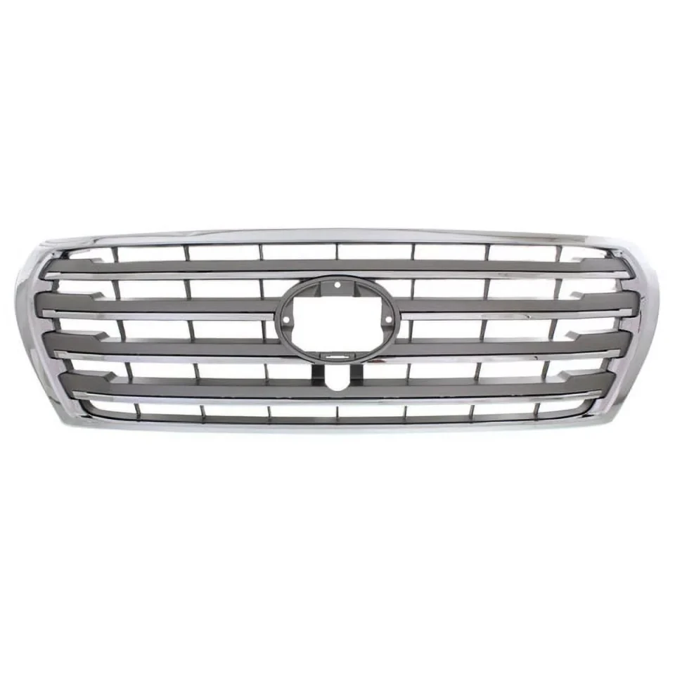 Storage Space-Saving For 13-15 Land Cruiser Front Grill Grille Assembly Chrome Shell w/Silver Insert