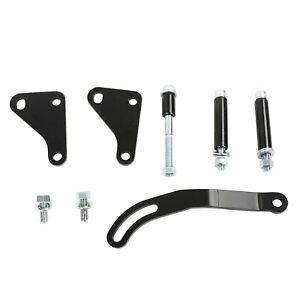 Cooking Black Power Steering Pump Mounting Bracket SWP LWP Saginaw Fit Chevy 350 GM