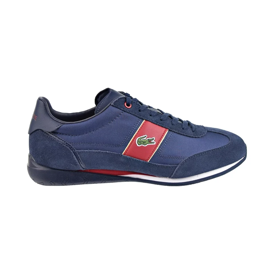 Multi-Purpose Durable Lacoste Angular 222 2 CMA Textile Men's Shoes Navy-Red 744cma0013-144