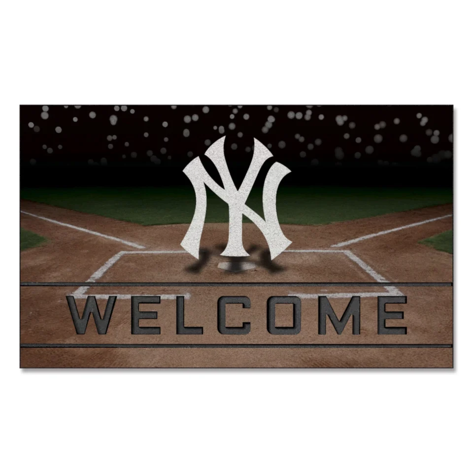 Supreme Glass New York Yankees Crumb Rubber Door Mat