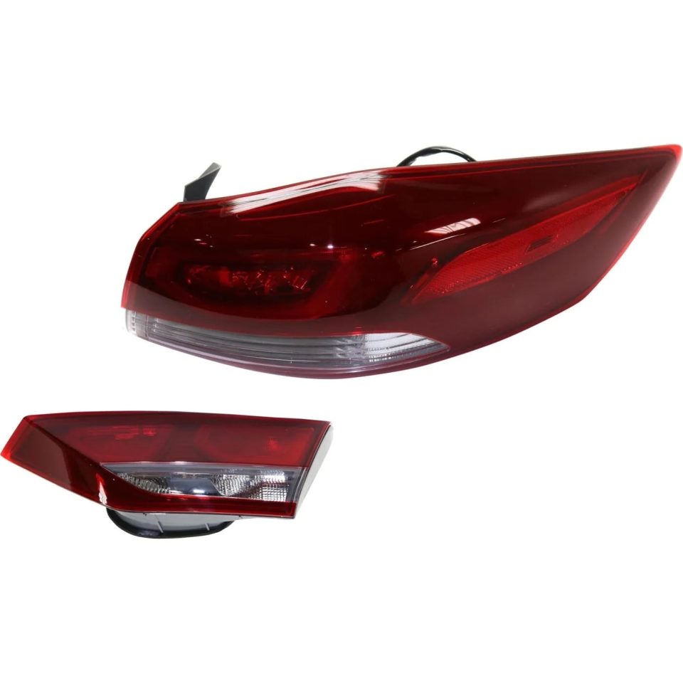 BPA-Free Tail Lights For 2017-2018 Hyundai Elantra Right RH Inner Outer Assy Halogen/LED