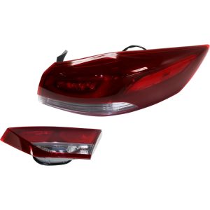BPA-Free Tail Lights For 2017-2018 Hyundai Elantra Right RH Inner Outer Assy Halogen/LED