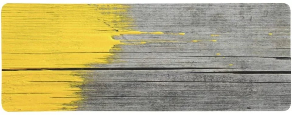 Cleaning FMSHPON Ancient Wooden Board with Yellow Paint Splashes Brush Stroke Grunge Design Elements Extra Extended Large Gaming Mouse Pad Mat Desk Pad Keyboard Mat 31.5x12 inch