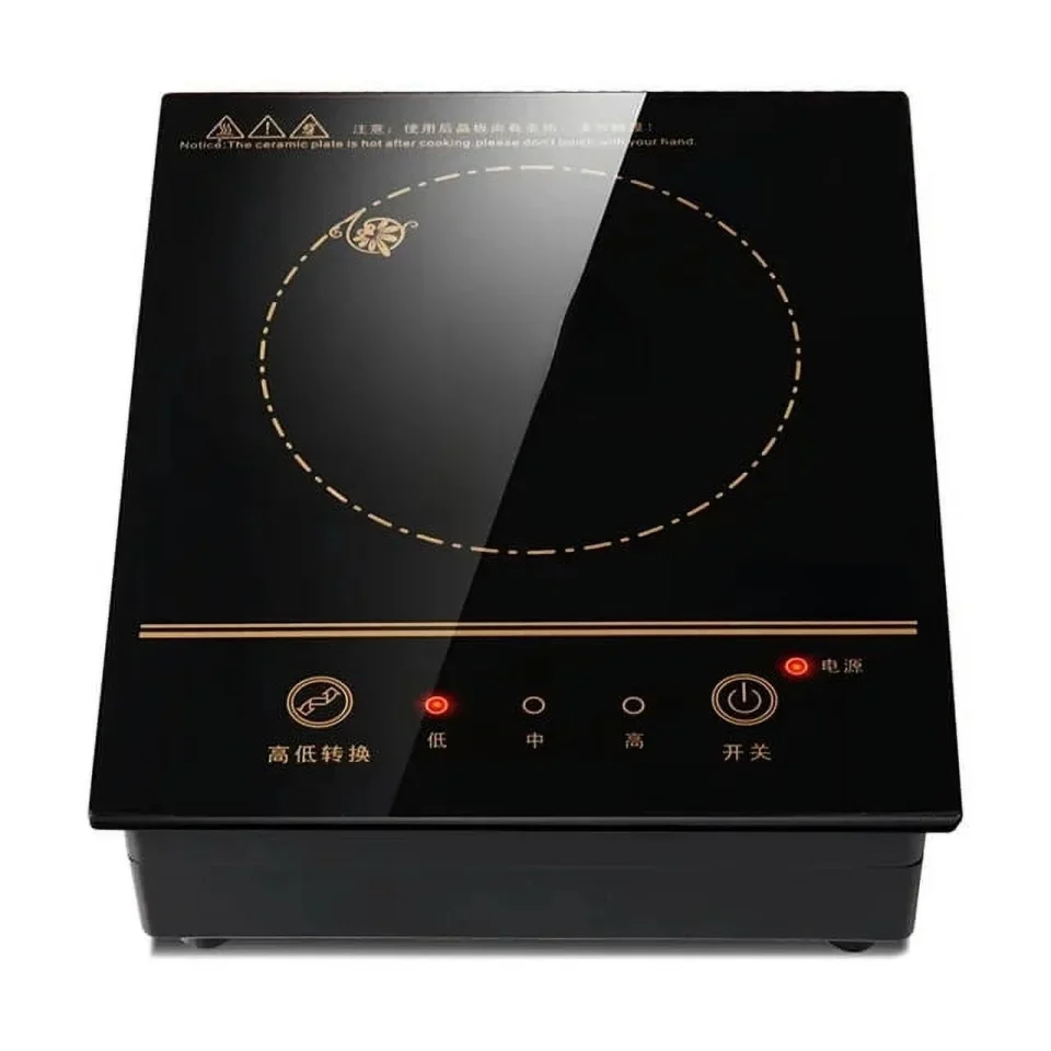 Glass Durable Cooker Boiler Waterproof Stir-Fry Cooking Plate Intelligent Hot Pot Stove Cooktop Burner Cooking Machine