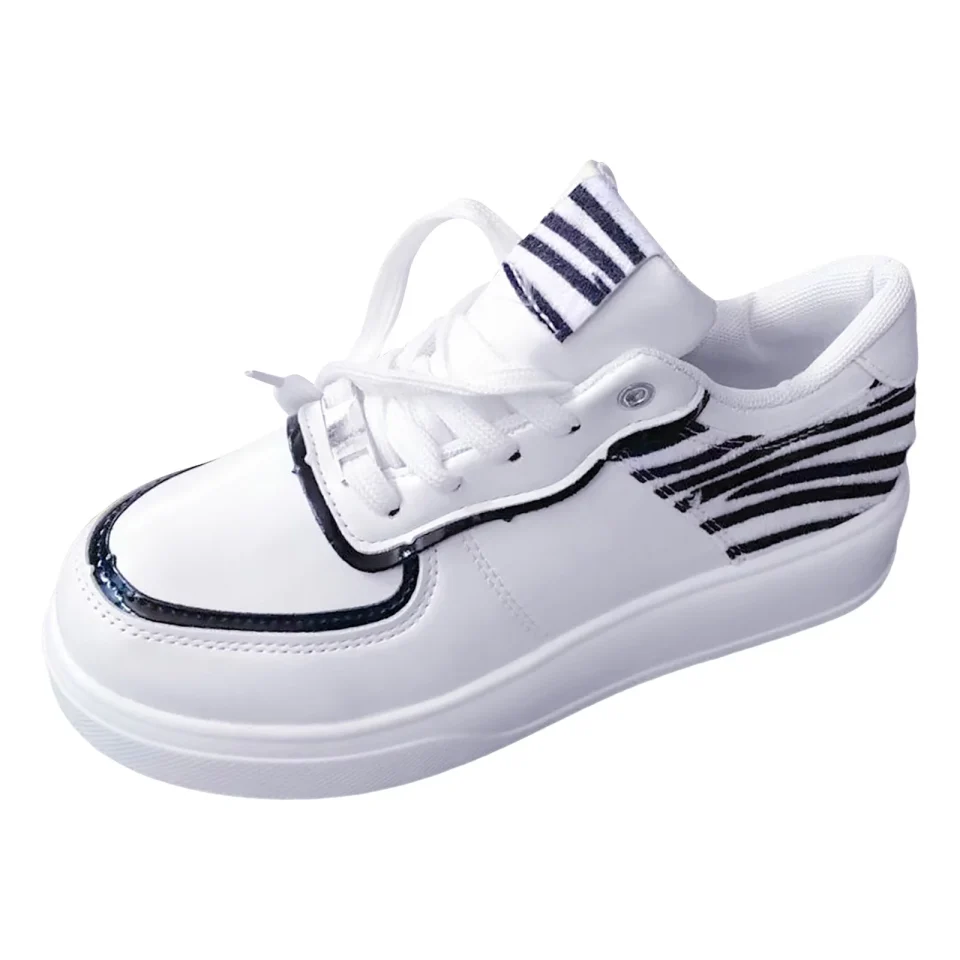 Lightweight PMUYBHF Steel Toe Shoes for Women Boots Size 5 Foreign Trade 2023 Autumn New Europe and the United States Color Blocking Thick Bottom Lace up Comfortable Sports Casual Shoes
