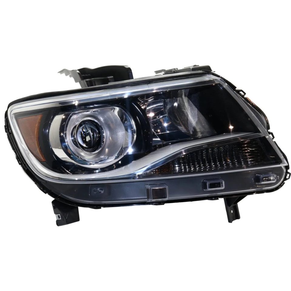 Glossy Headlight For 2015-2019 Chevrolet Colorado Passenger Side Projector Type