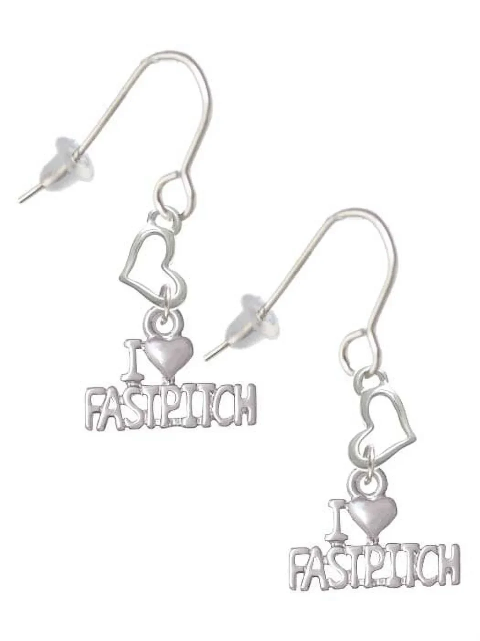 Pure Value I 'Heart' Fastpitch Heart French Earrings