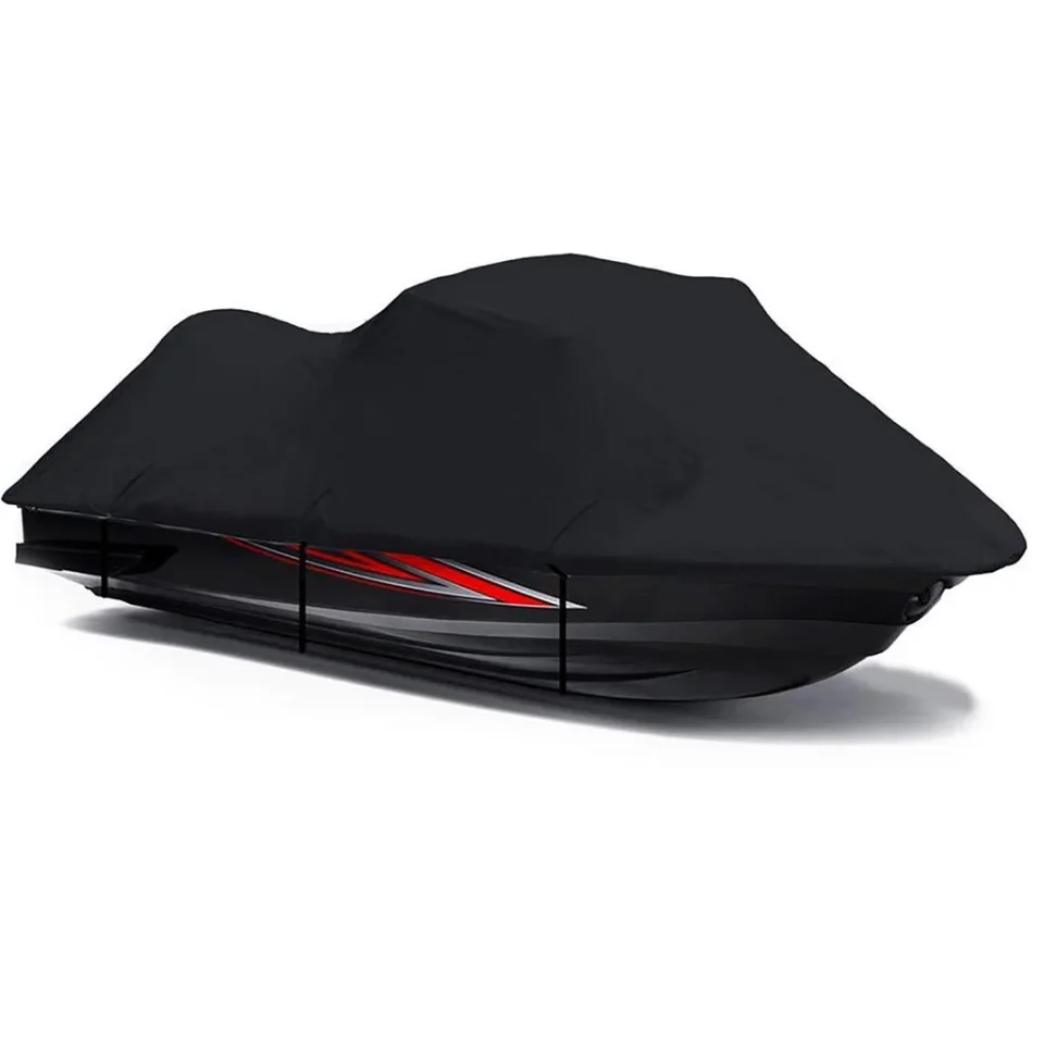 Natural Value BLACK PWC 600D JET SKI Cover Compatible for Sea Doo Sea-Doo Bombardier GTi 2006 2007 2008 2009 / SE 130 2007 2008 2009 2010 Jet Ski Cover