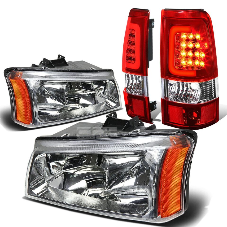 Office 03-07 SILVERADO CHROME CRYSTAL HEADLIGHT+CORN