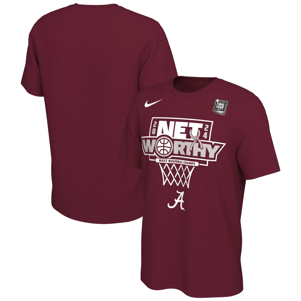 Select Unisex Nike Crimson Alabama Crimson Tide 2024 NCAA Men's Basketball Tournament March Madness Final Four Locker Room