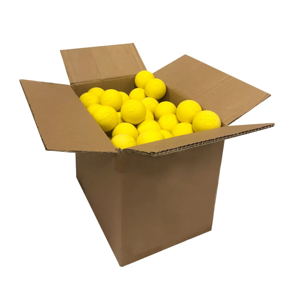 Glass Velocity Lacrosse Balls ﾨC Official Sized NFHS, SEI, and NCAA Approved - Meets NOCSAE Standard | Approved Competition Colors | 120 Balls, Yellow