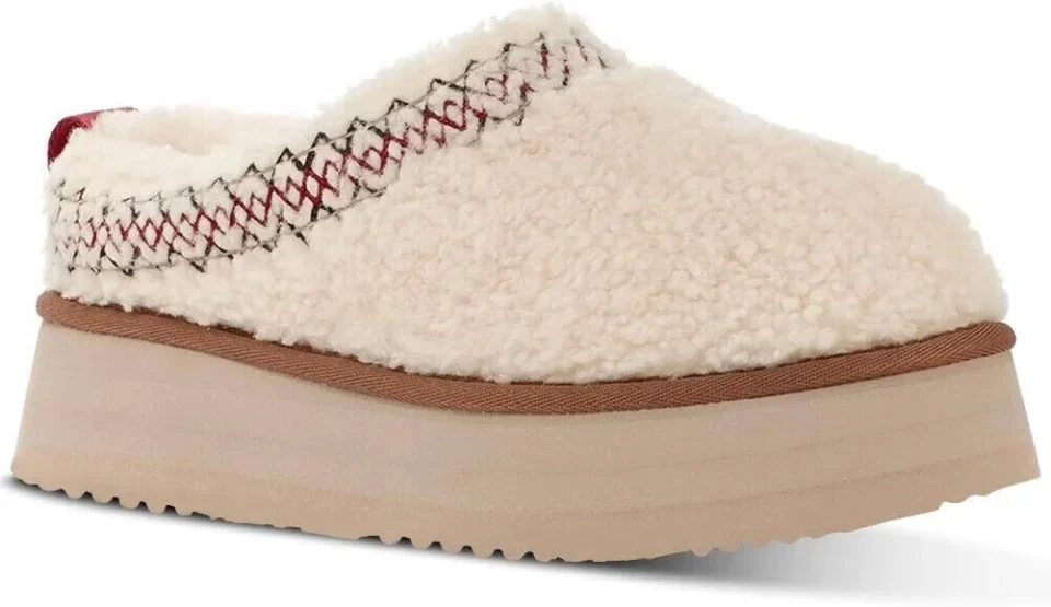 Home Popular Women's Tazz Braid Slipper Fuzzy Platform Snow Mini Boots Sneakers Anti-Slip