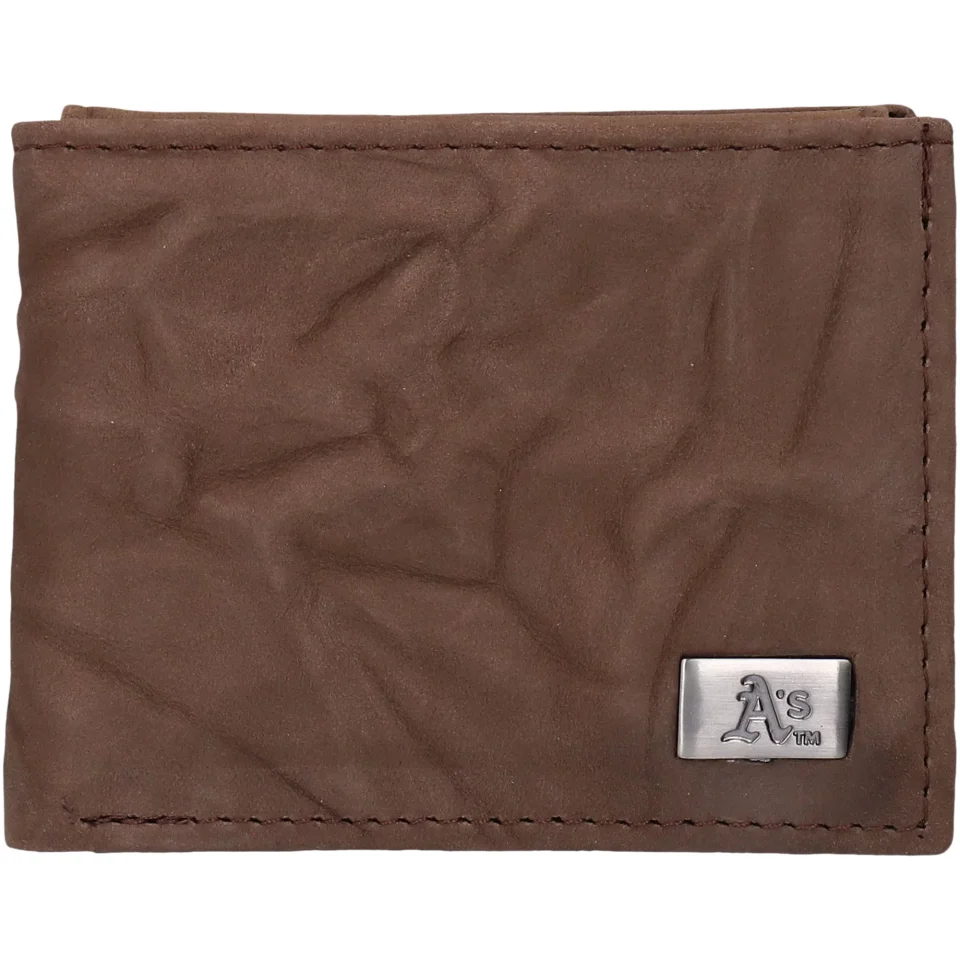 Supreme Thickened Oakland Athletics Leather Bifold Wallet