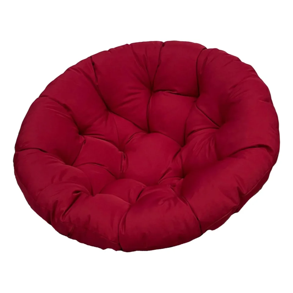 Premium Multi-Purpose 24x24 inch Seat Cushion Pillow Chair Pads Patio Seat Cushion for Hanging Basket Dark Red