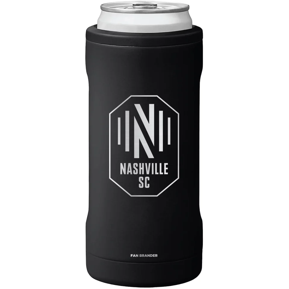 Office BruMate Black Nashville SC 12oz. Hopsulator Slim Can Cooler